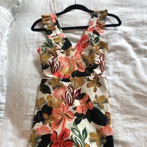 Zara floral jumpsuit